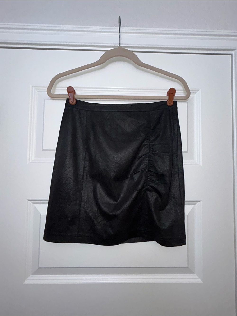 Free People Ruched Front Mini Skirt